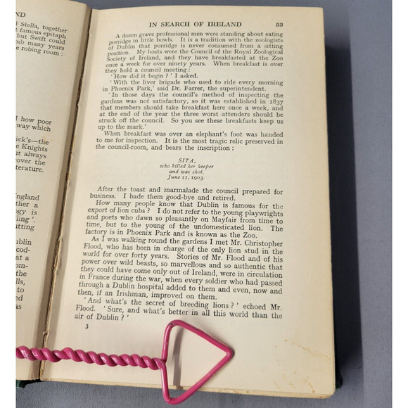 In Search Of Ireland by H.V. Morton Vintage 3rd Edition 1931 Hardcover Book - Picture 7 of 16